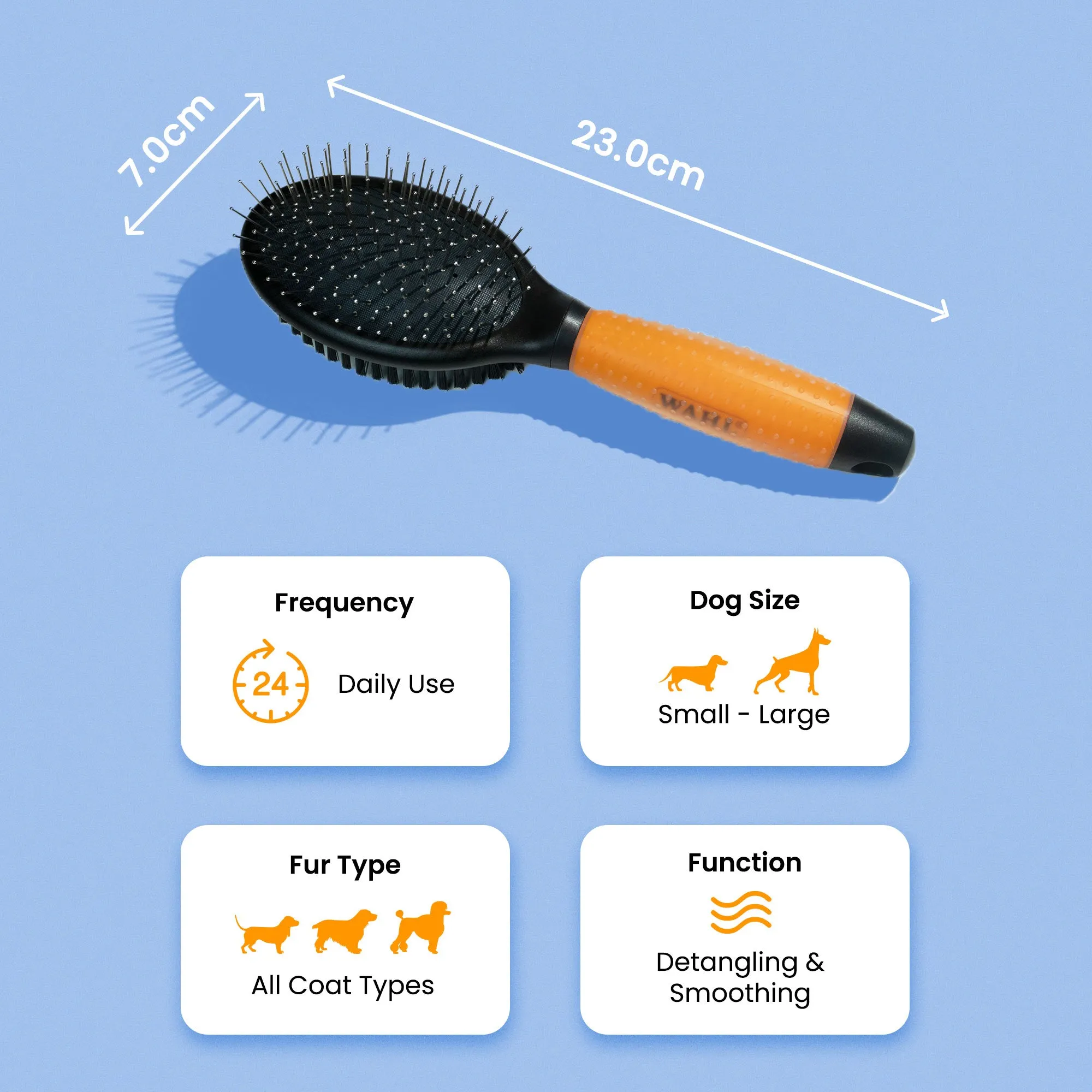 10% OFF: Wahl Double Sides Pin Brush For Dogs
