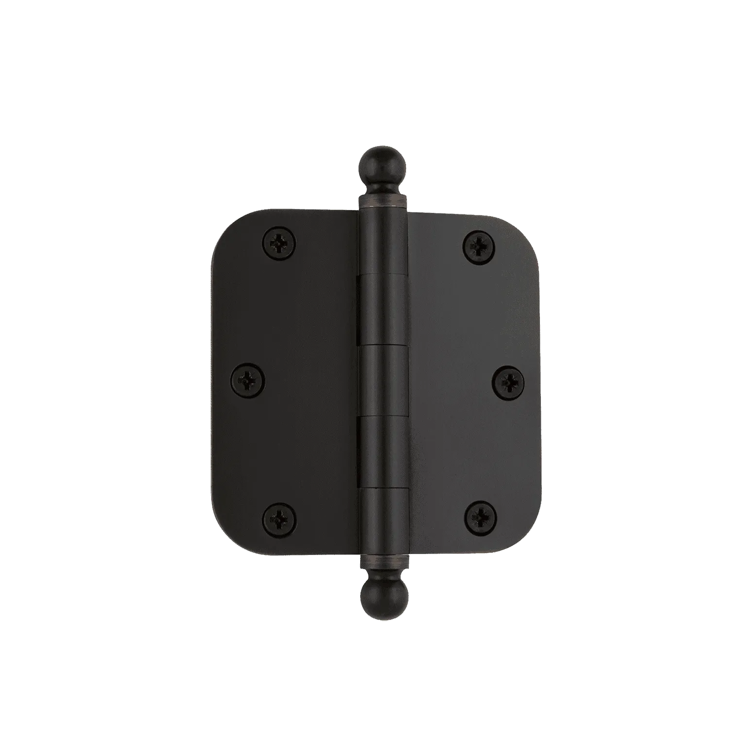 3.5" Ball Tip Residential Hinge with 5/8" Radius Corners in Timeless Bronze