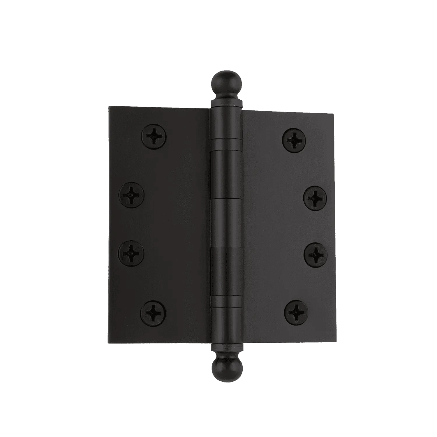 4" Ball Tip Heavy Duty Hinge with Square Corners in Timeless Bronze