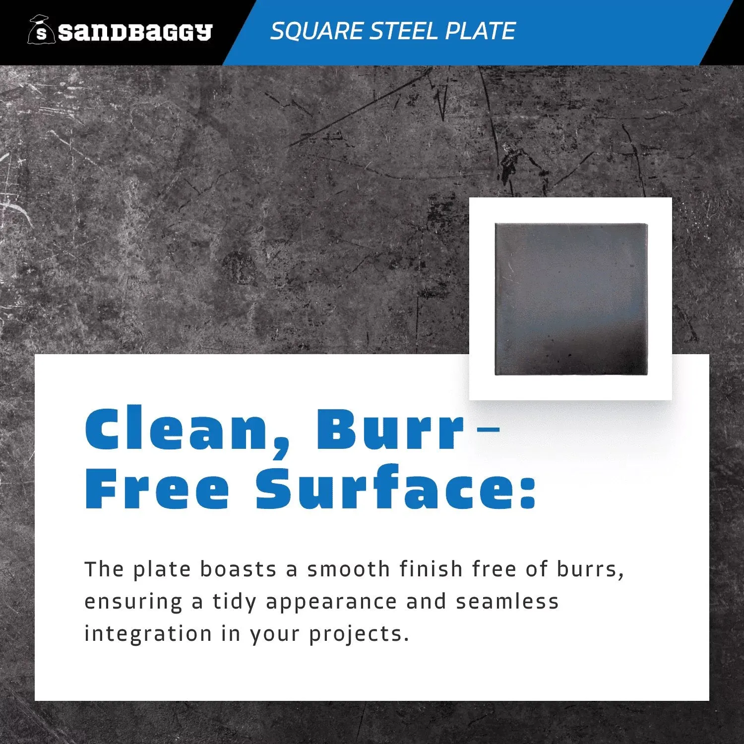 6” x 6” x 1/8” Square Steel Plate - Hot Rolled Steel Sheet