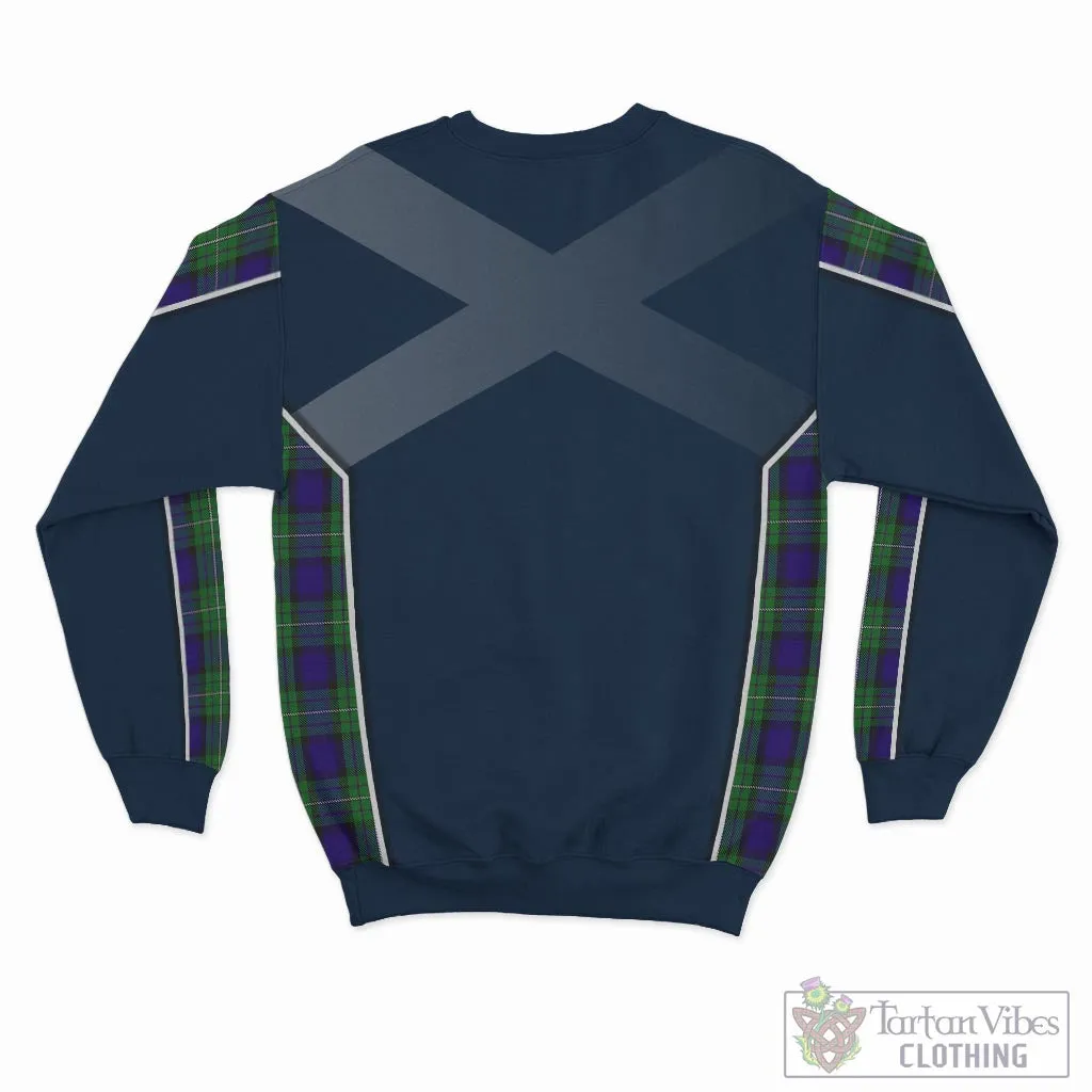 Alexander Tartan Sweatshirt with Family Crest and Scottish Thistle Vibes Sport Style