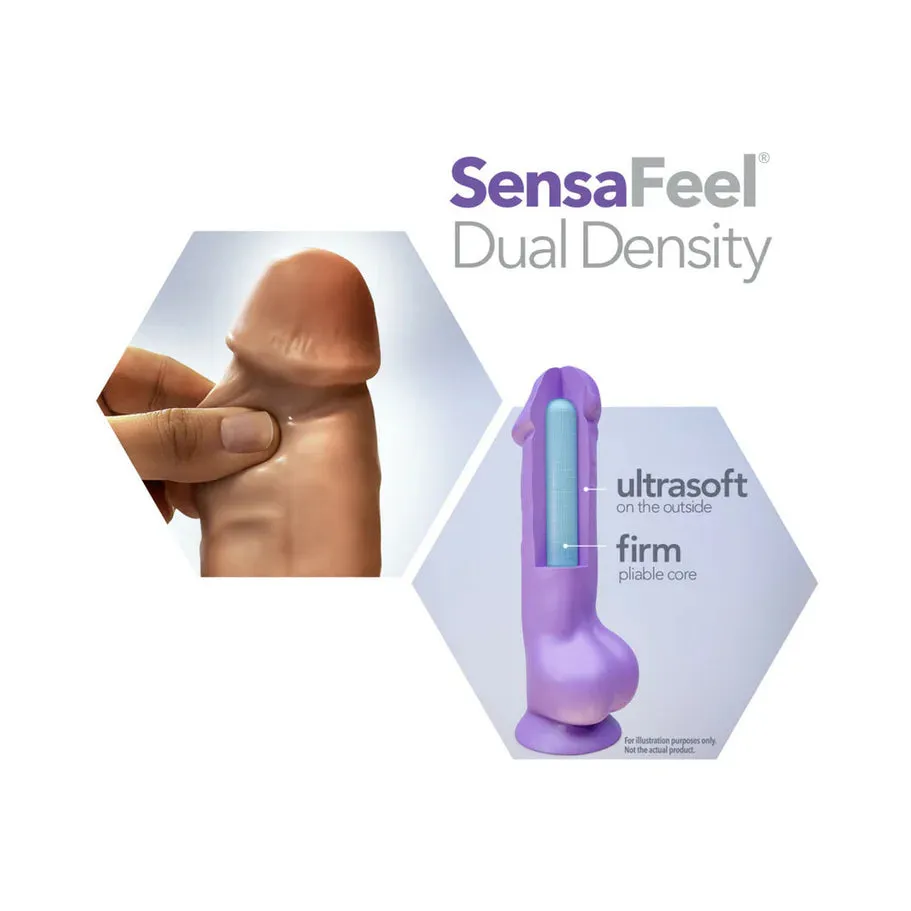 Blush Au Naturel Mister Perfect 8.5 in. Posable Dual Density Dildo with Balls & Suction Cup