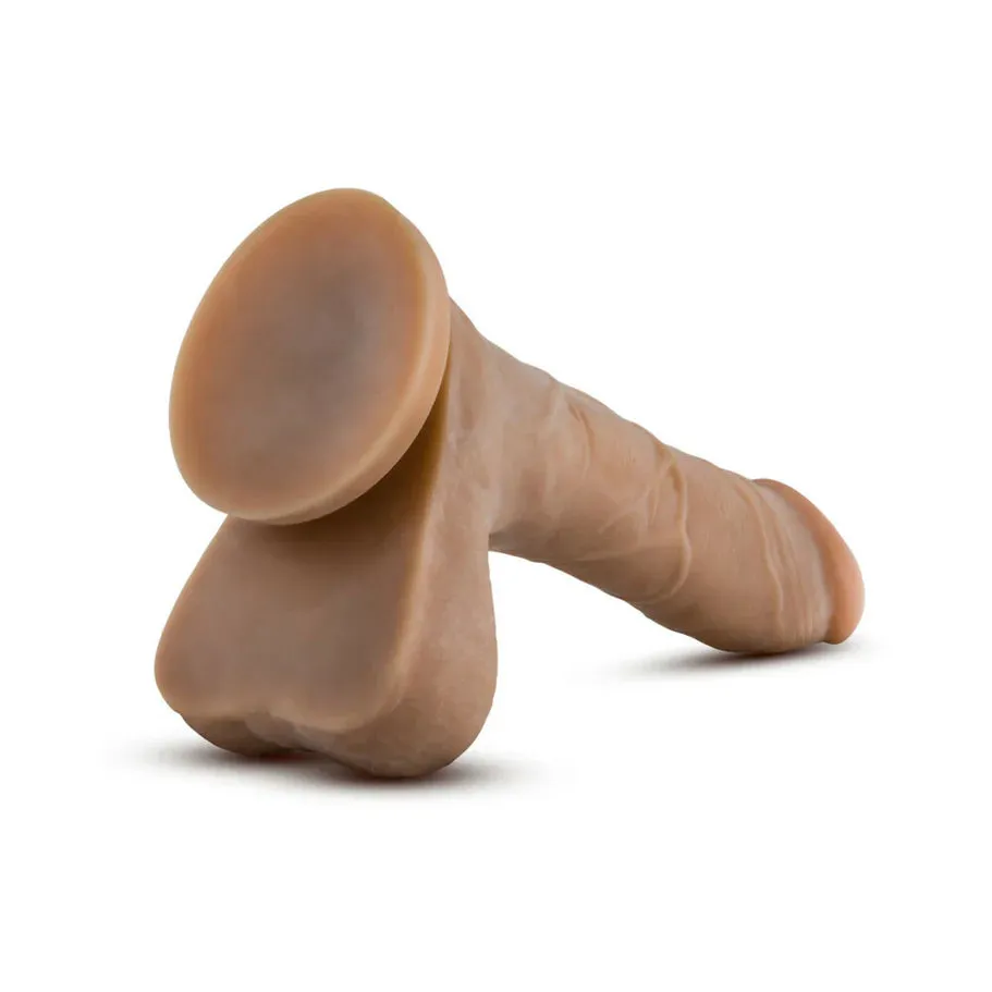 Blush Au Naturel Mister Perfect 8.5 in. Posable Dual Density Dildo with Balls & Suction Cup