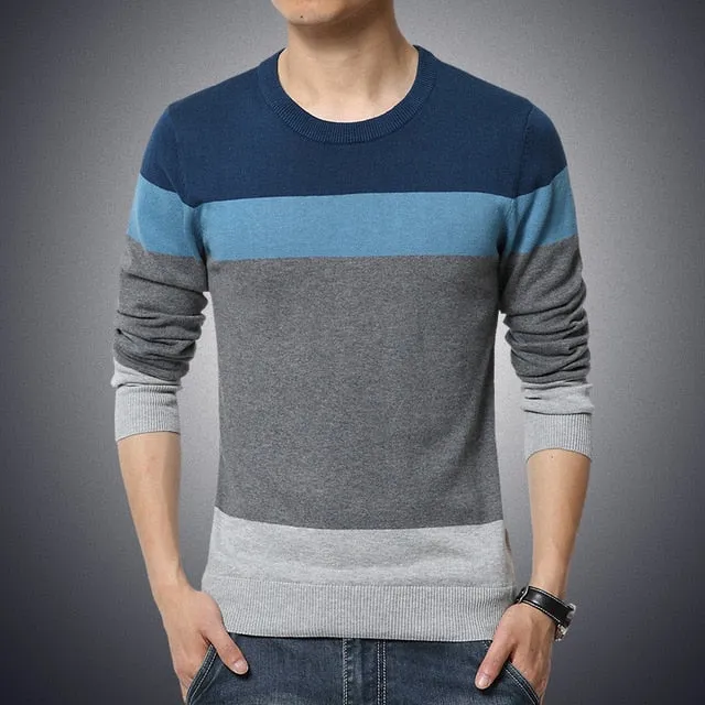 Casual Men's O-Neck Pullover Sweater