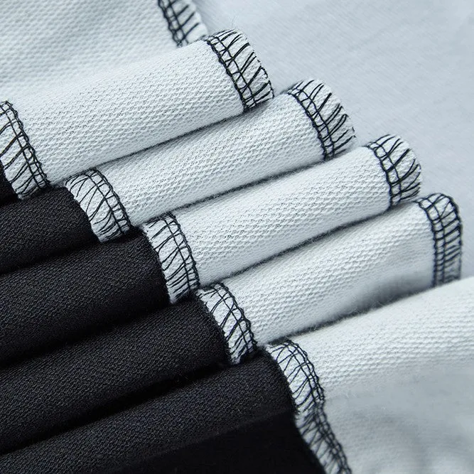 Contrast Patchwork Cotton Jogger Pant