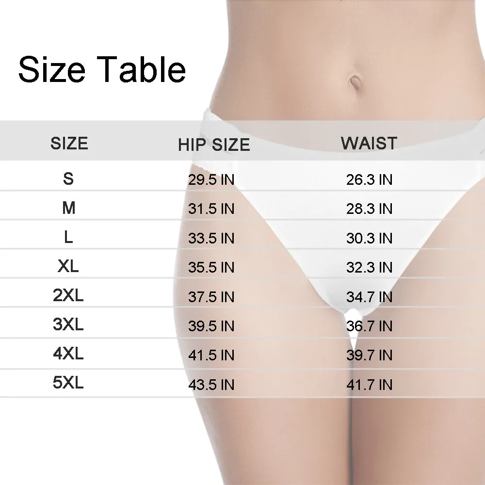 Custom Face Makes Me Wet Women's High Cut Lace Underwear Personalized Underwear Panties for Women