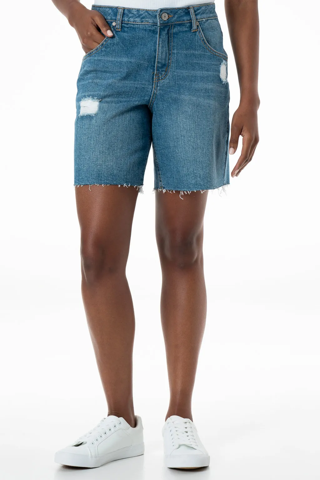 Denim Shorts _ 145005 _ Mid Wash