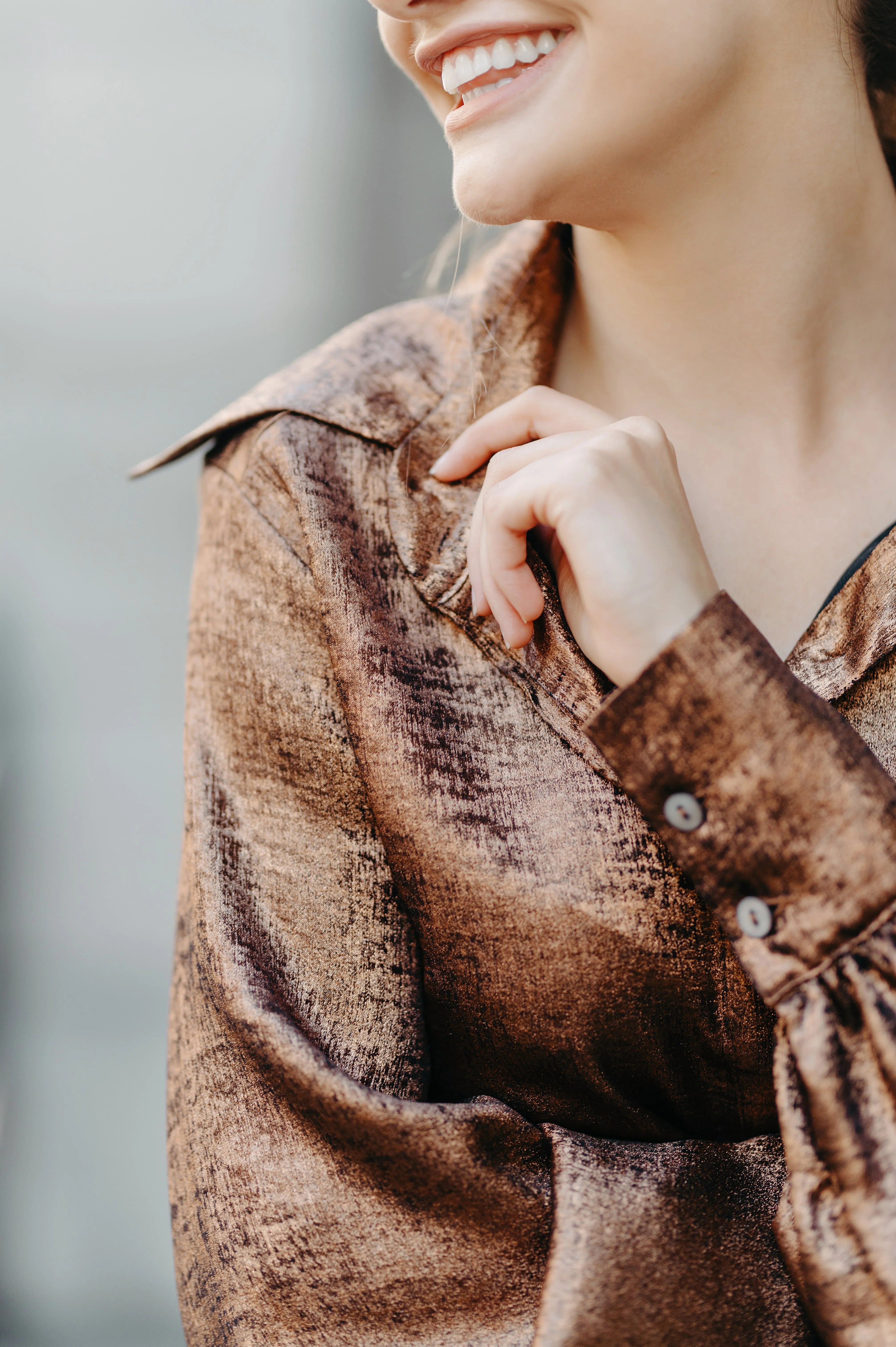 Elle Classic Shirt | Copper