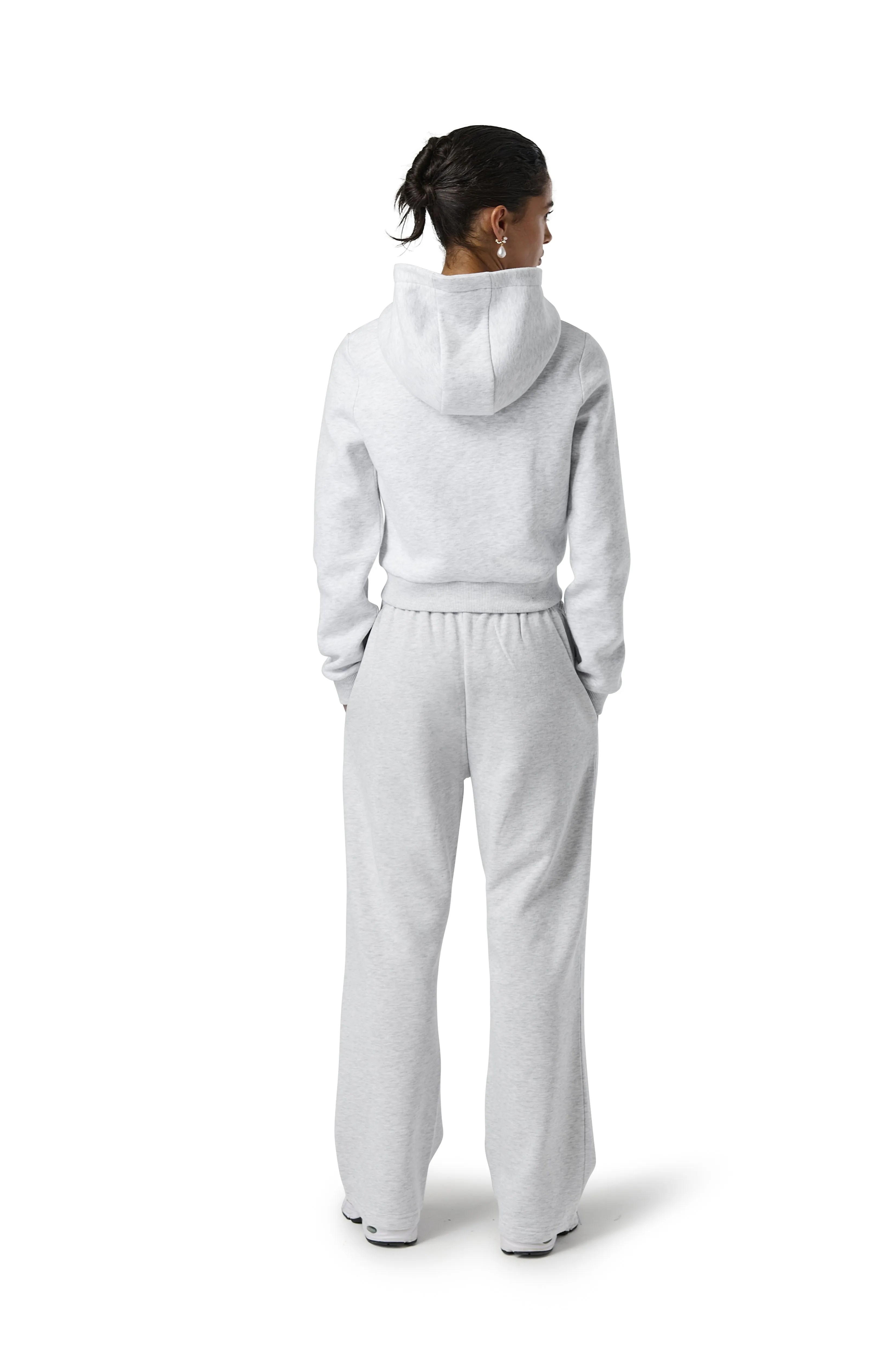 Fitted Zip up Hoodie in Passive
