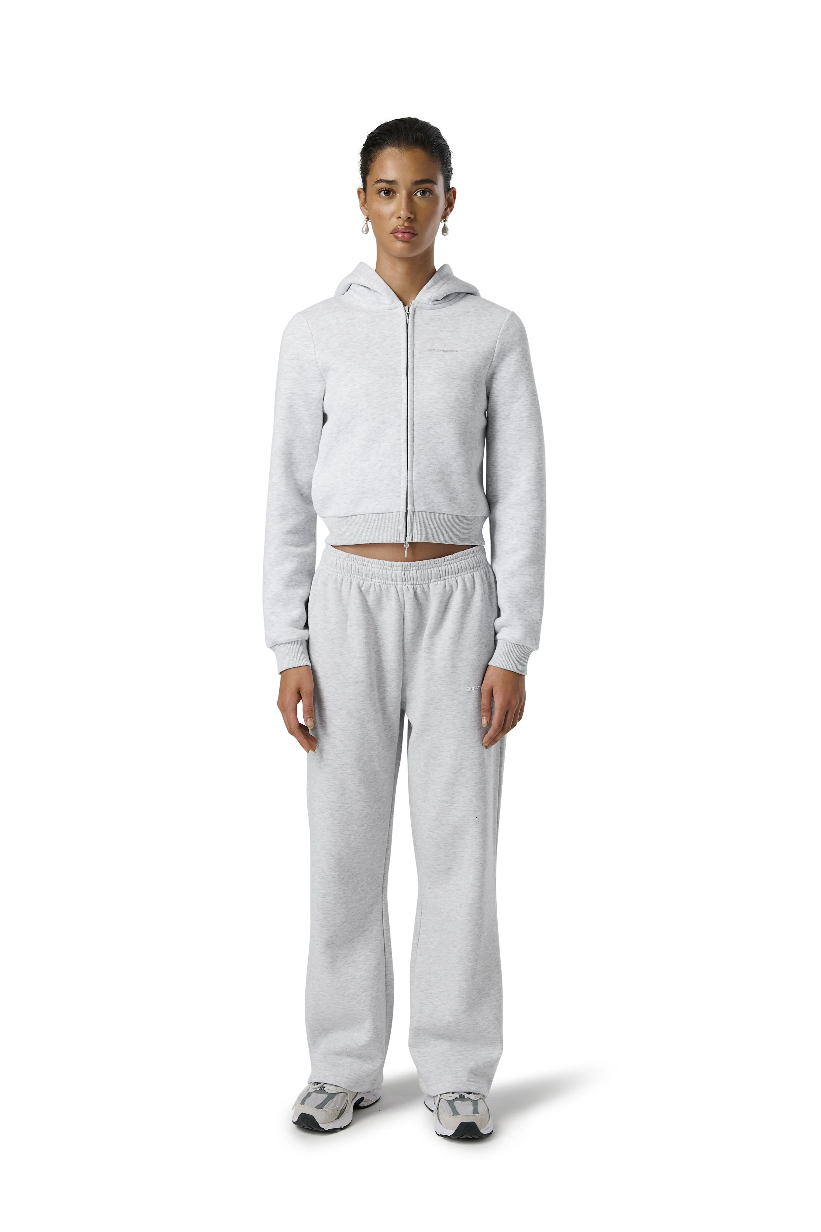 Fitted Zip up Hoodie in Passive