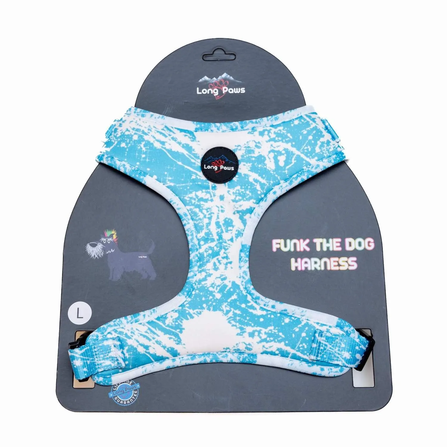 Funk The Dog Harness | Blue Tie Dye