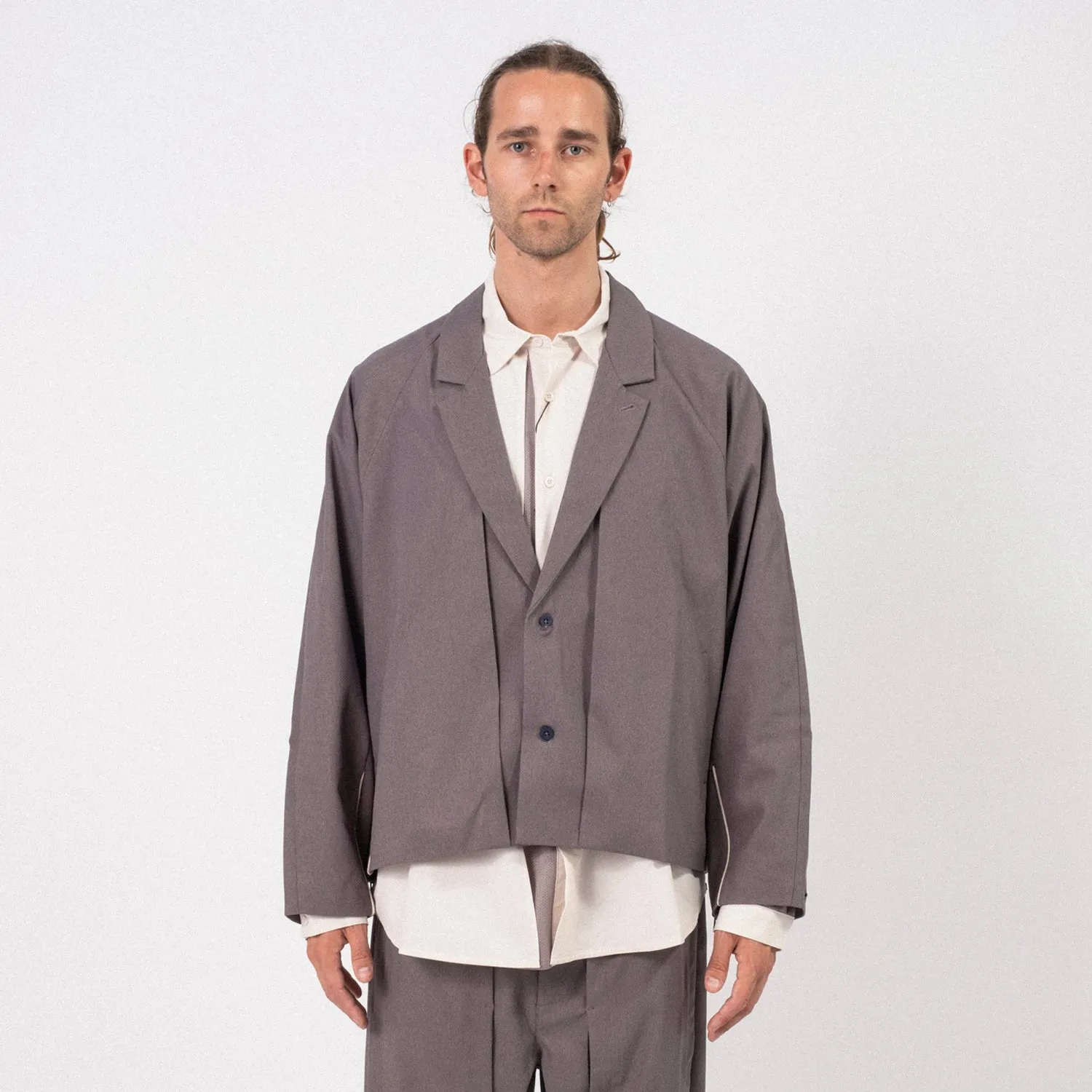 [GOOPiMADE x AES] “G.A.T-01J” SYNCHRONIZE UTILITY KIMONO JACKET _ GREY