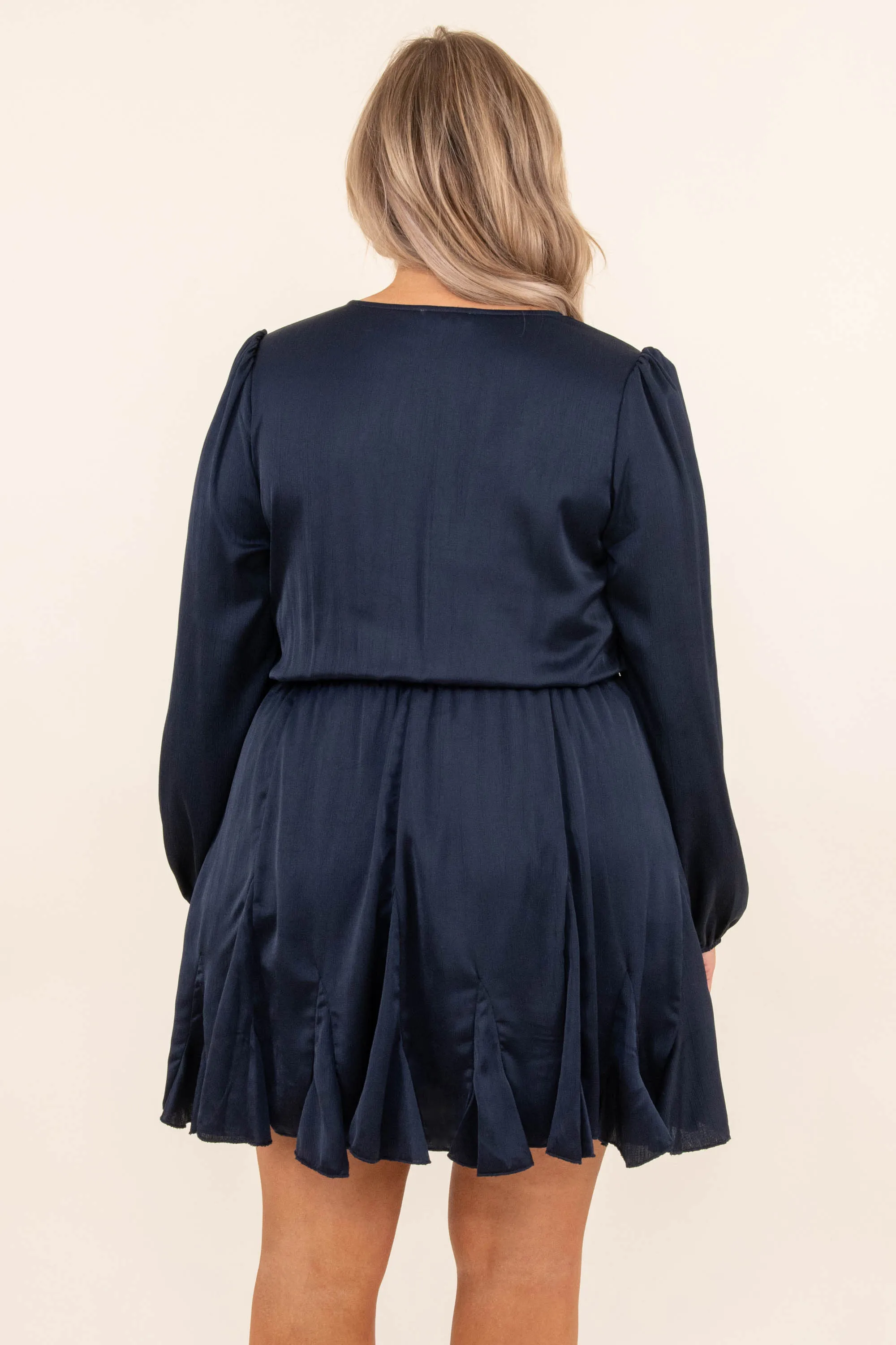 How Are You Doing Dress, Navy