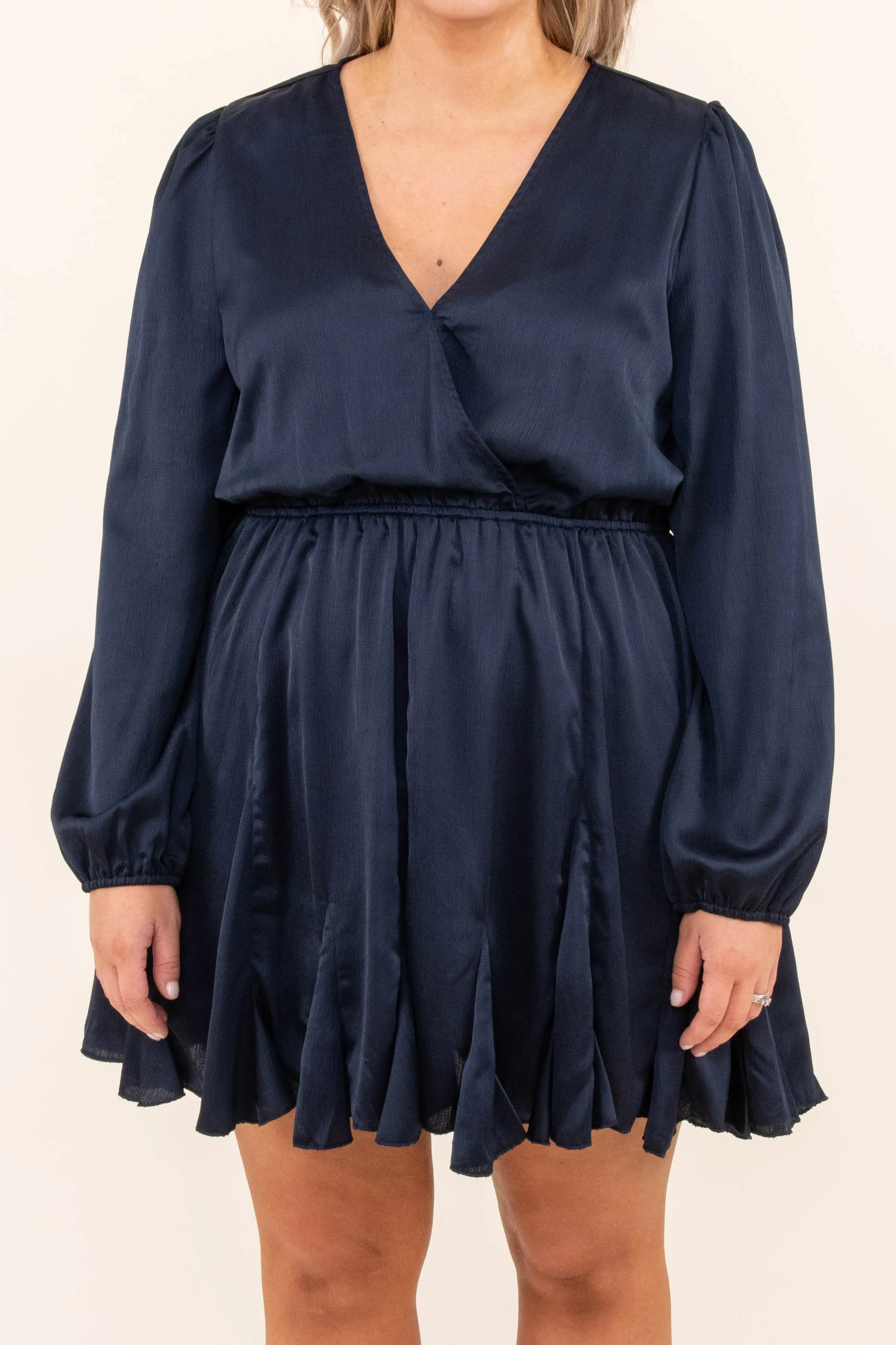 How Are You Doing Dress, Navy