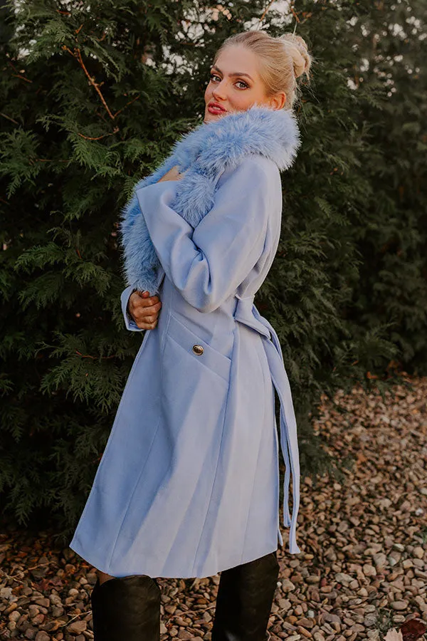 London Bound Coat in Sky Blue