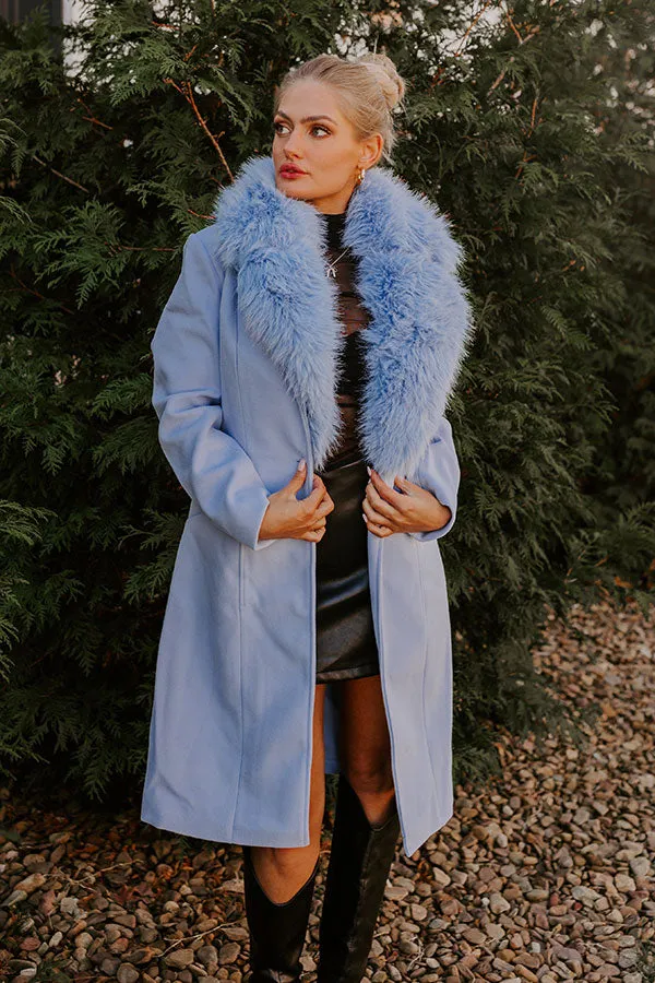 London Bound Coat in Sky Blue