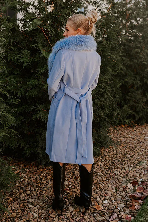 London Bound Coat in Sky Blue