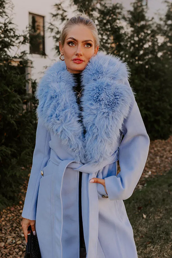 London Bound Coat in Sky Blue
