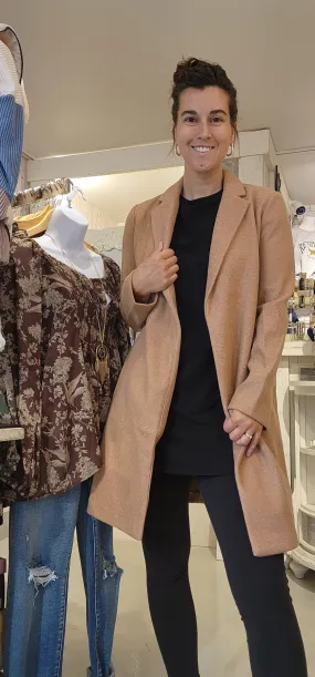 Lori JQ Fleece Long Line Coat S-XL