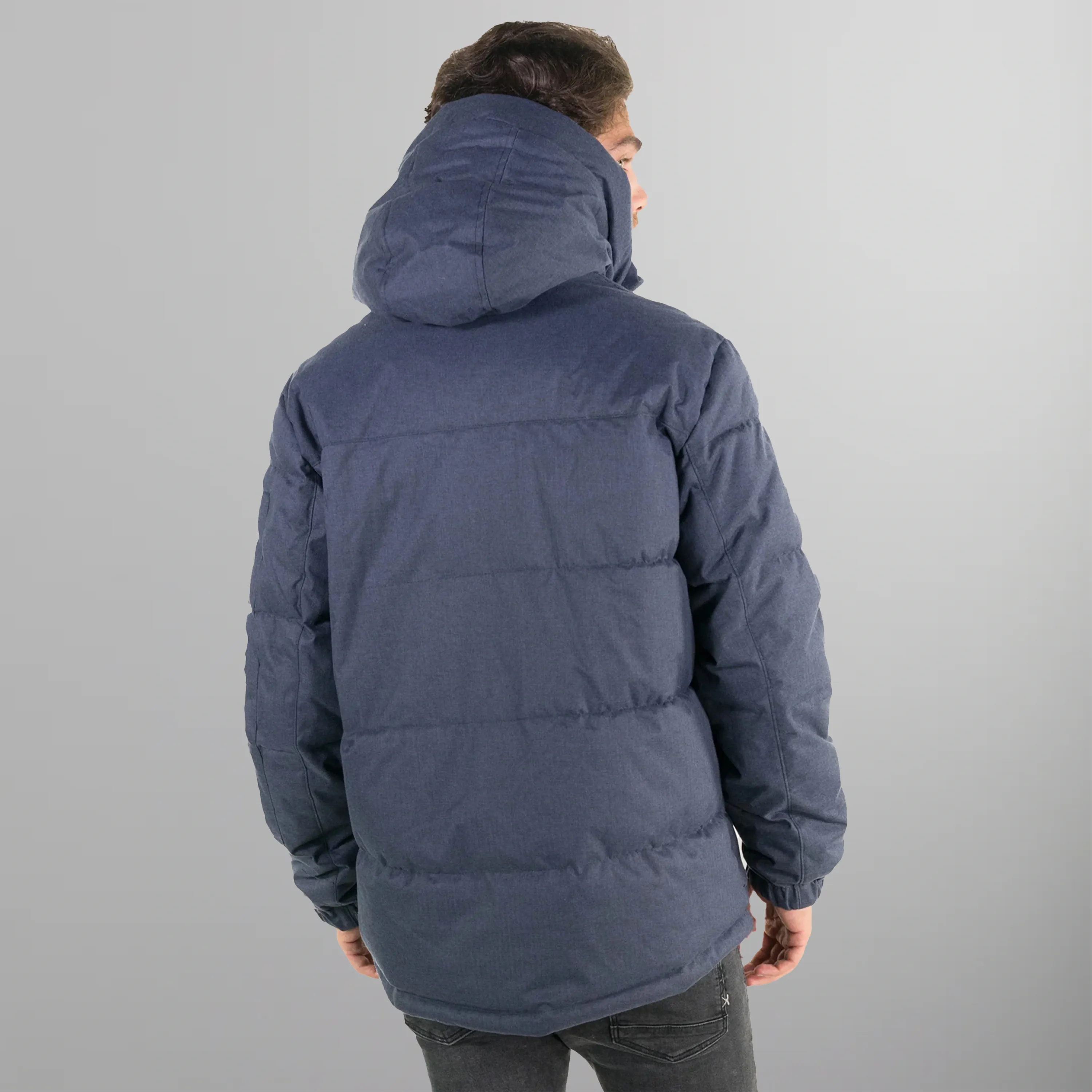 Men's Twill Block Puffer Jacket - FINAL SALE