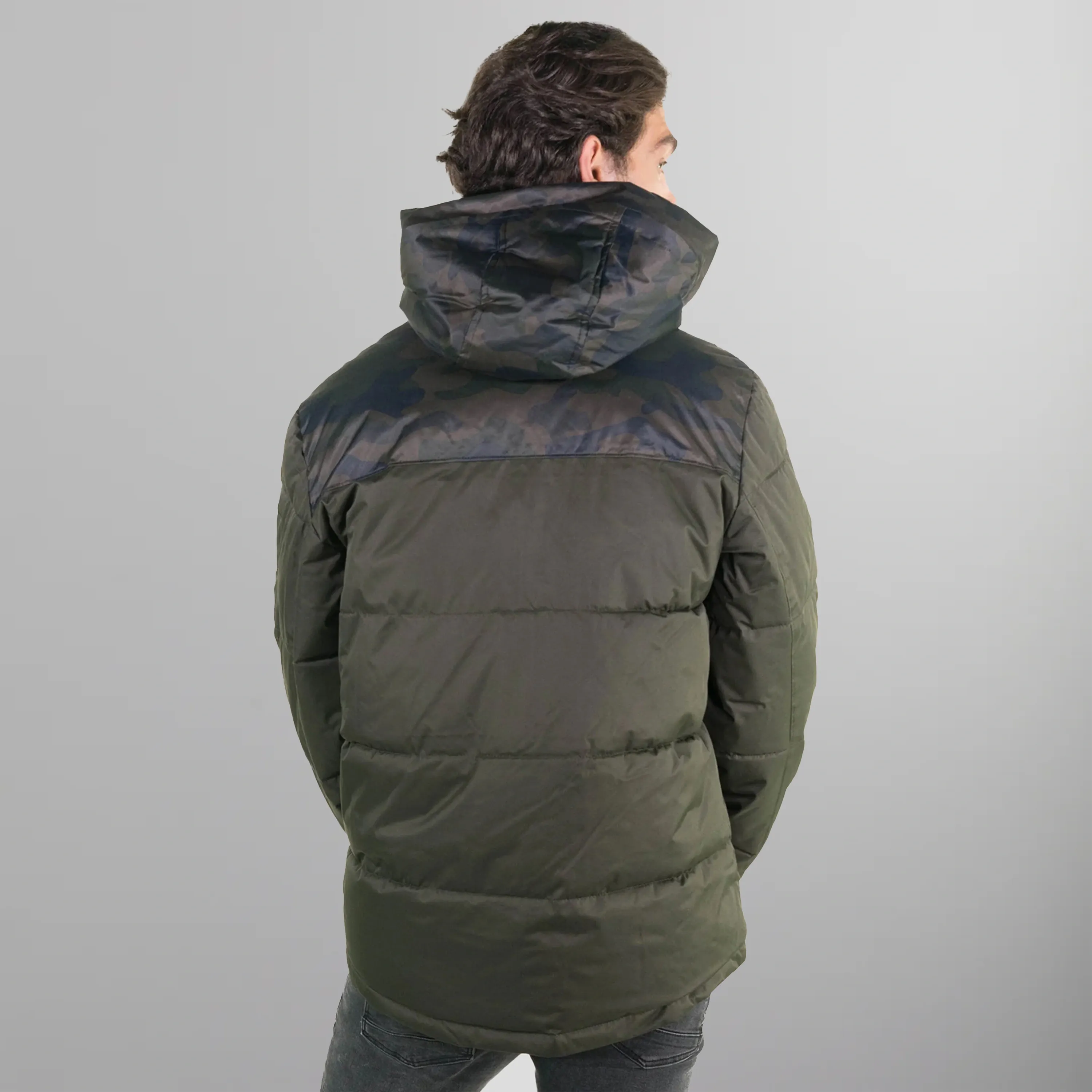 Men's Twill Block Puffer Jacket - FINAL SALE