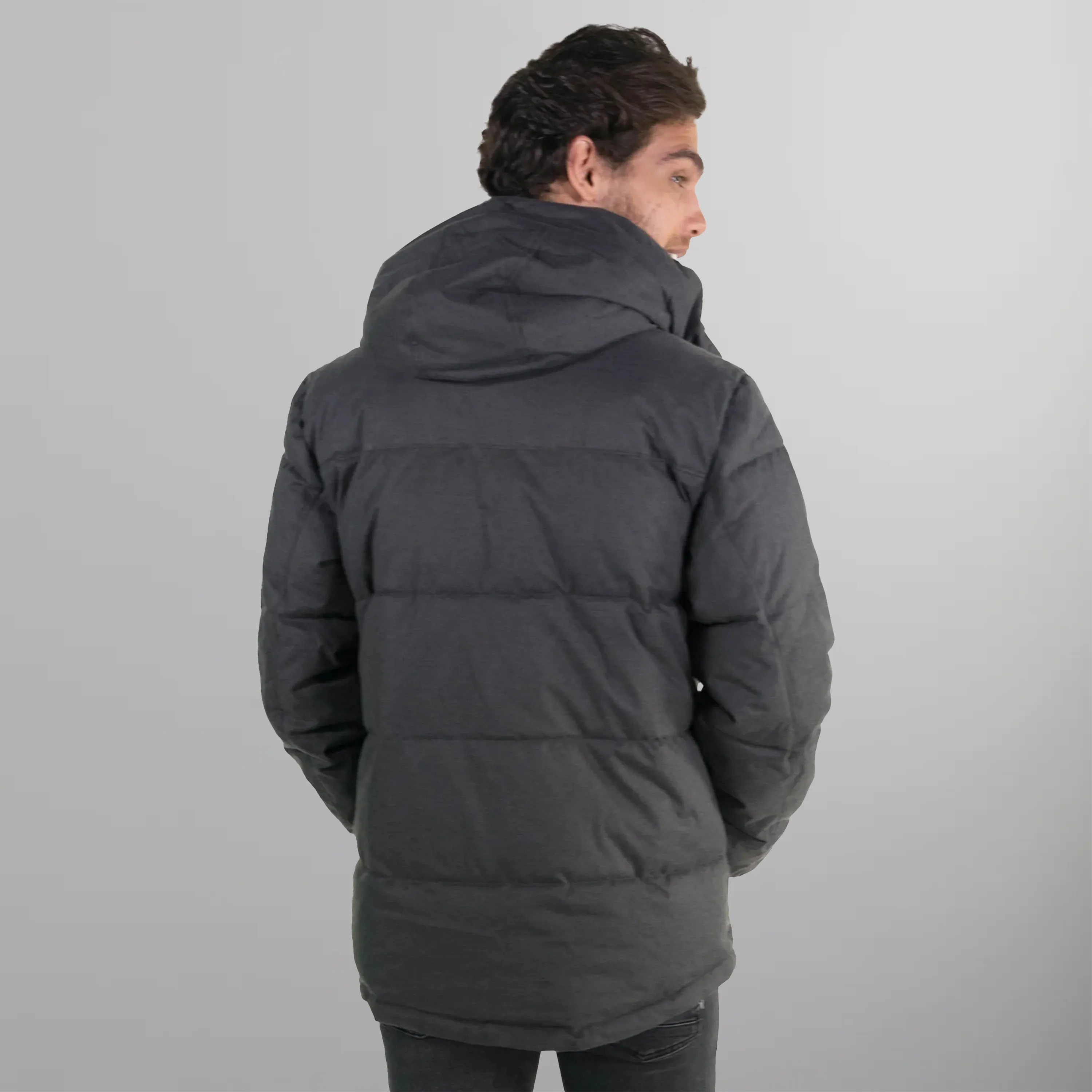 Men's Twill Block Puffer Jacket - FINAL SALE