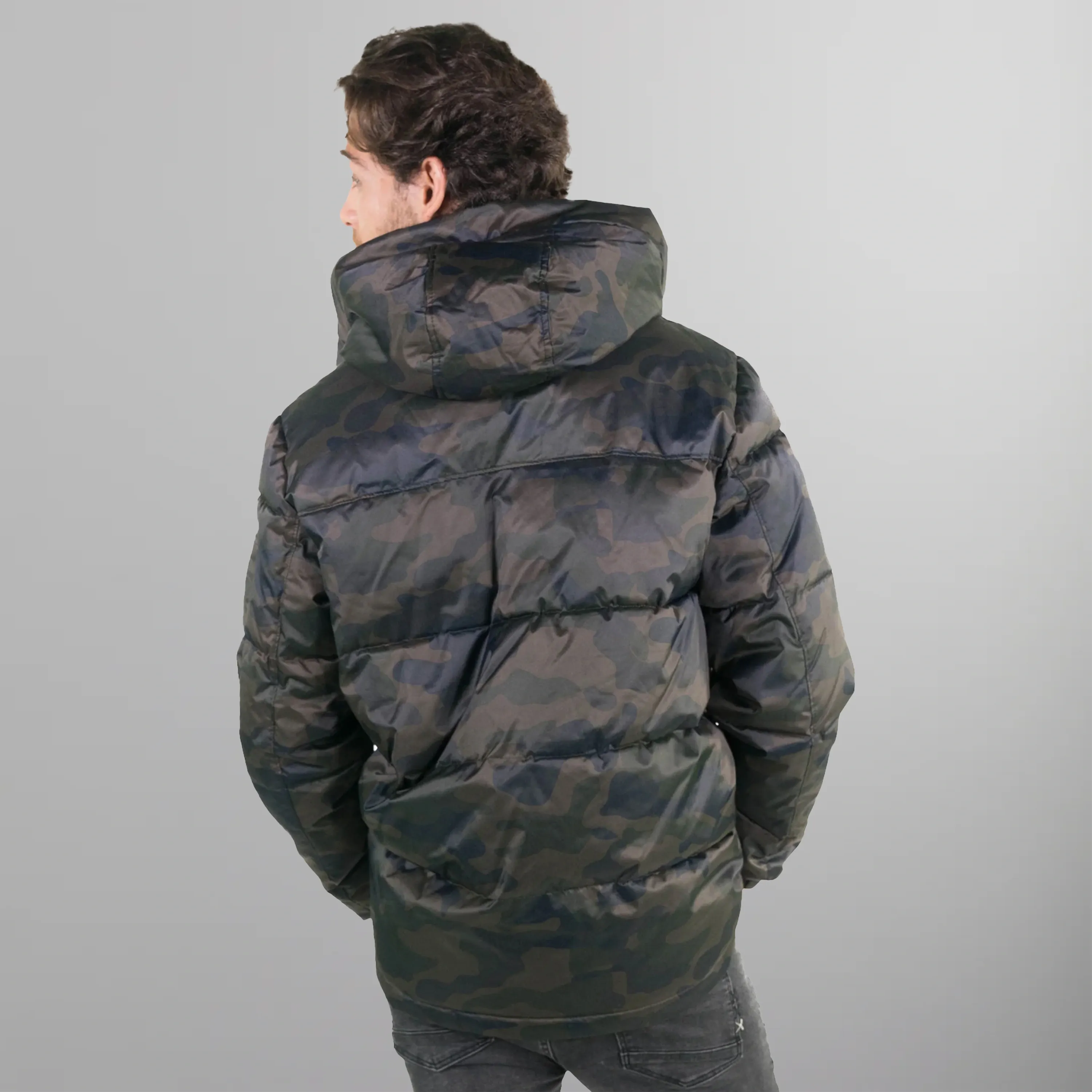 Men's Twill Block Puffer Jacket - FINAL SALE