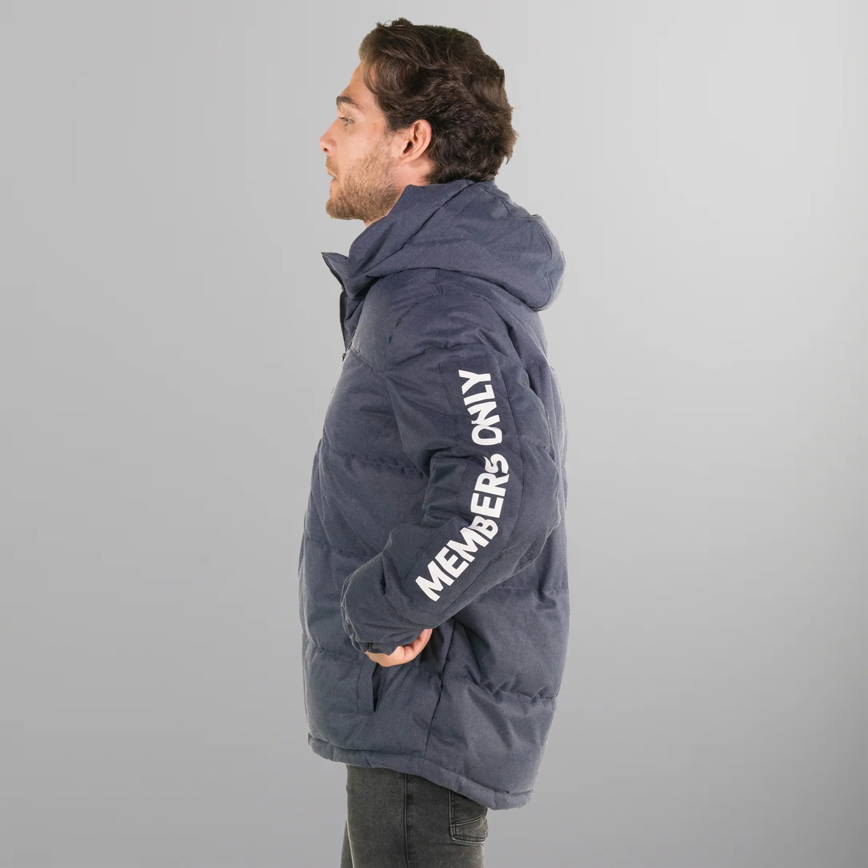 Men's Twill Block Puffer Jacket - FINAL SALE