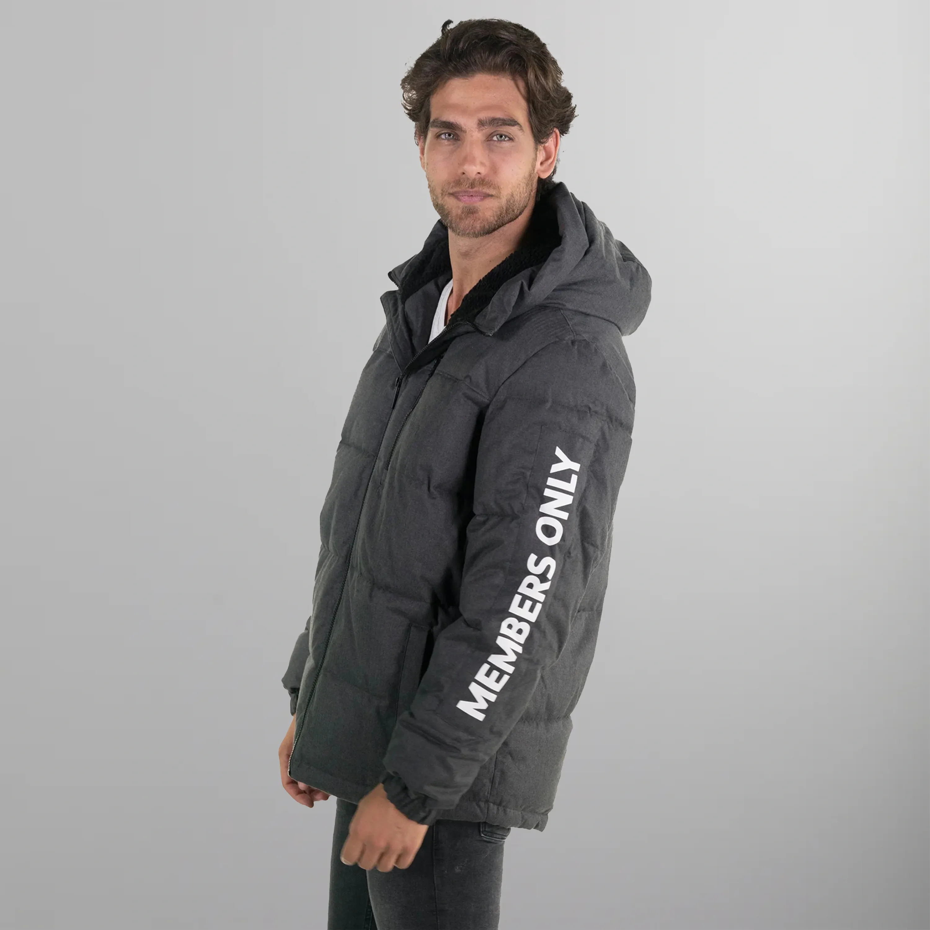 Men's Twill Block Puffer Jacket - FINAL SALE
