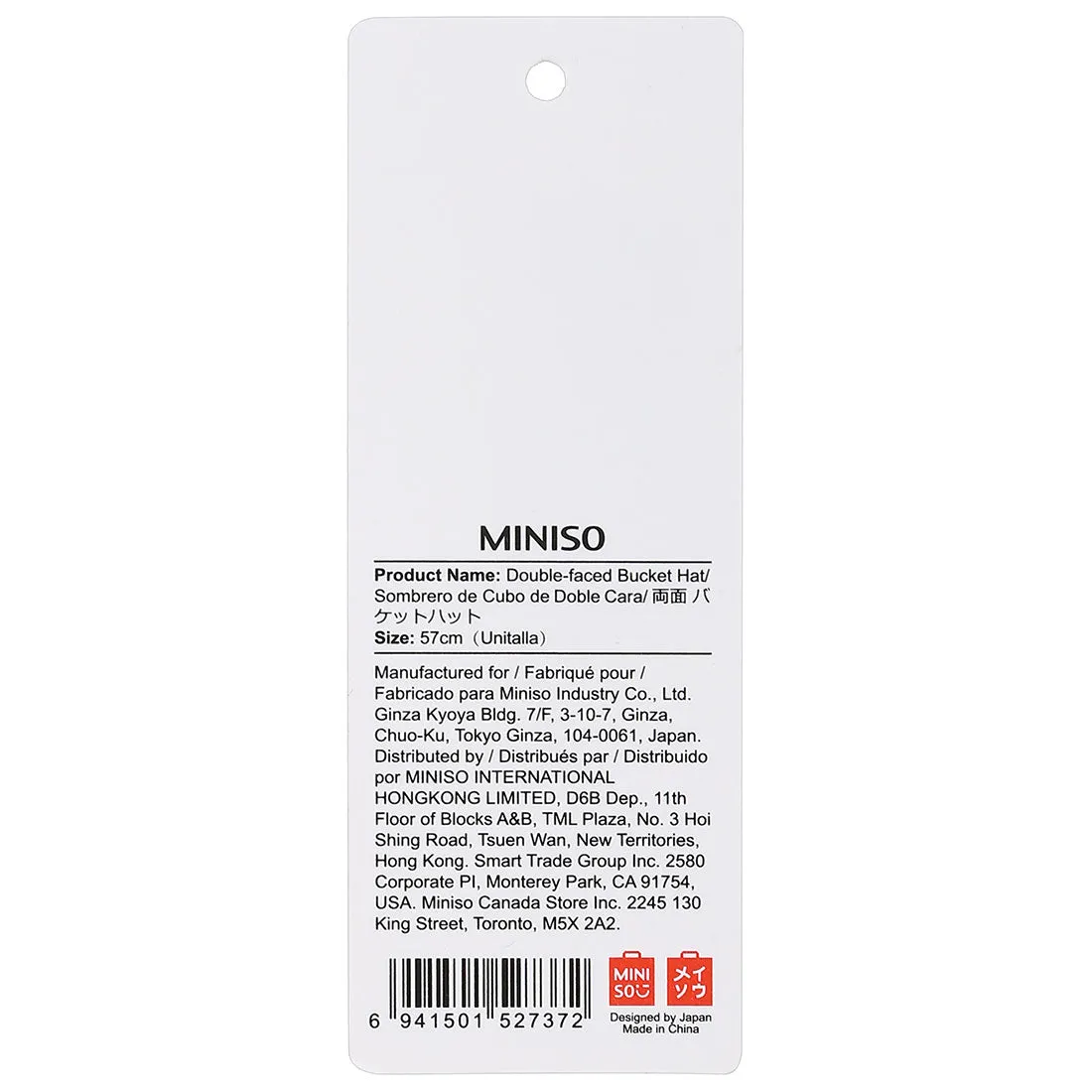 Miniso Minimalistic Bucket Hat, Random Colour