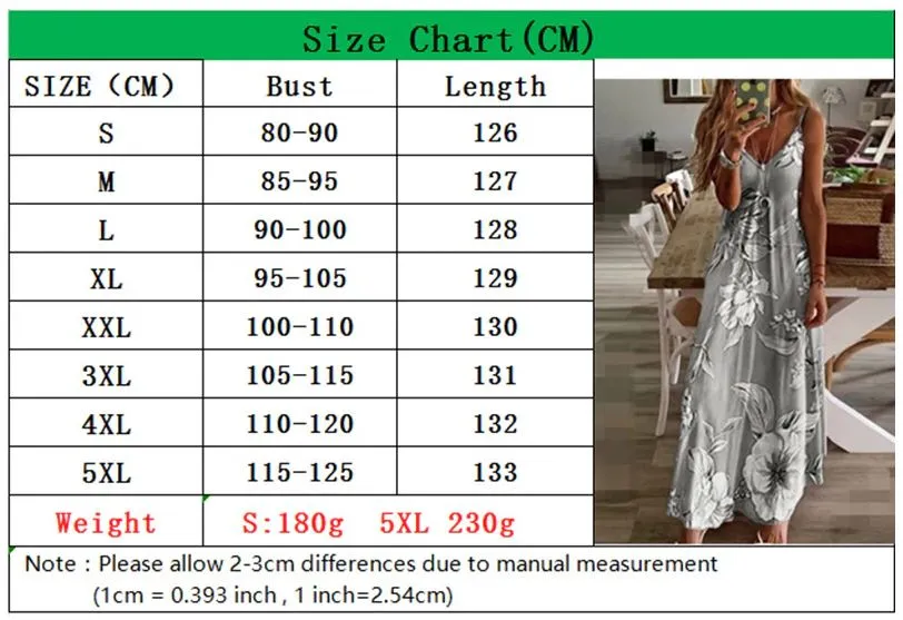 MOVOKAKA  Long Casual Summer Beach Dress for Women - Floral Print, Several Colors