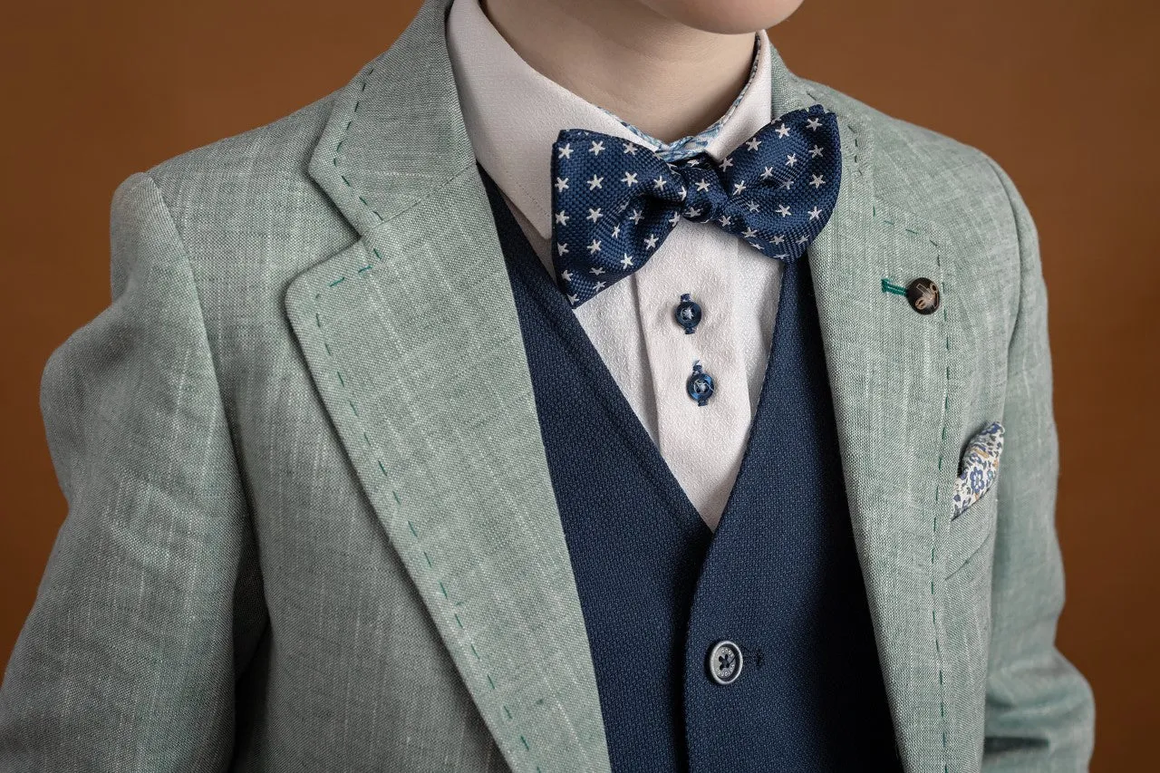 One Varones Boys Pale Green Blazer