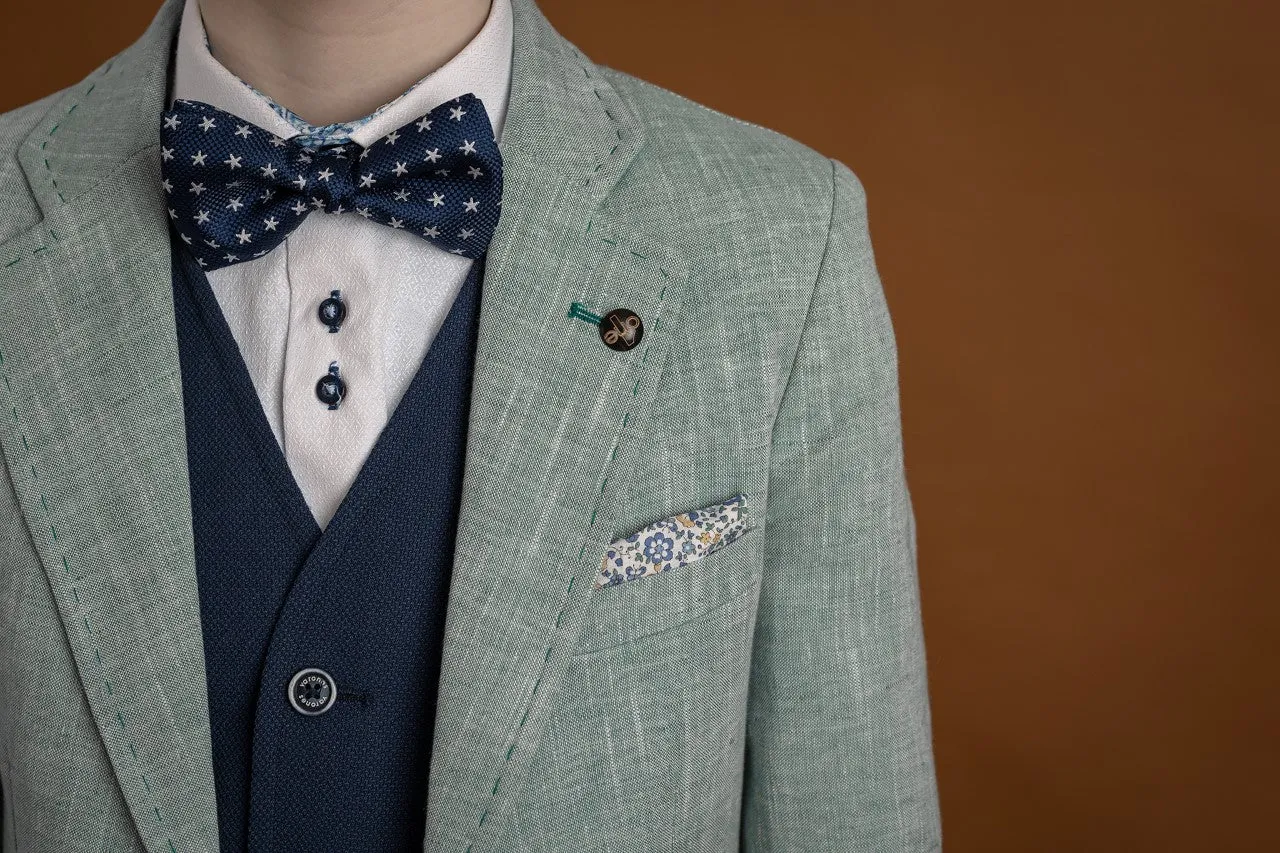 One Varones Boys Pale Green Blazer