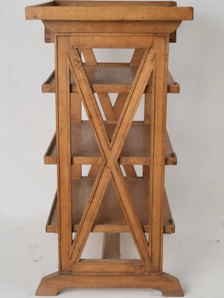 Pair of French Charles X Style Lemon Wood Bedside Tables, c.1940 28¾"