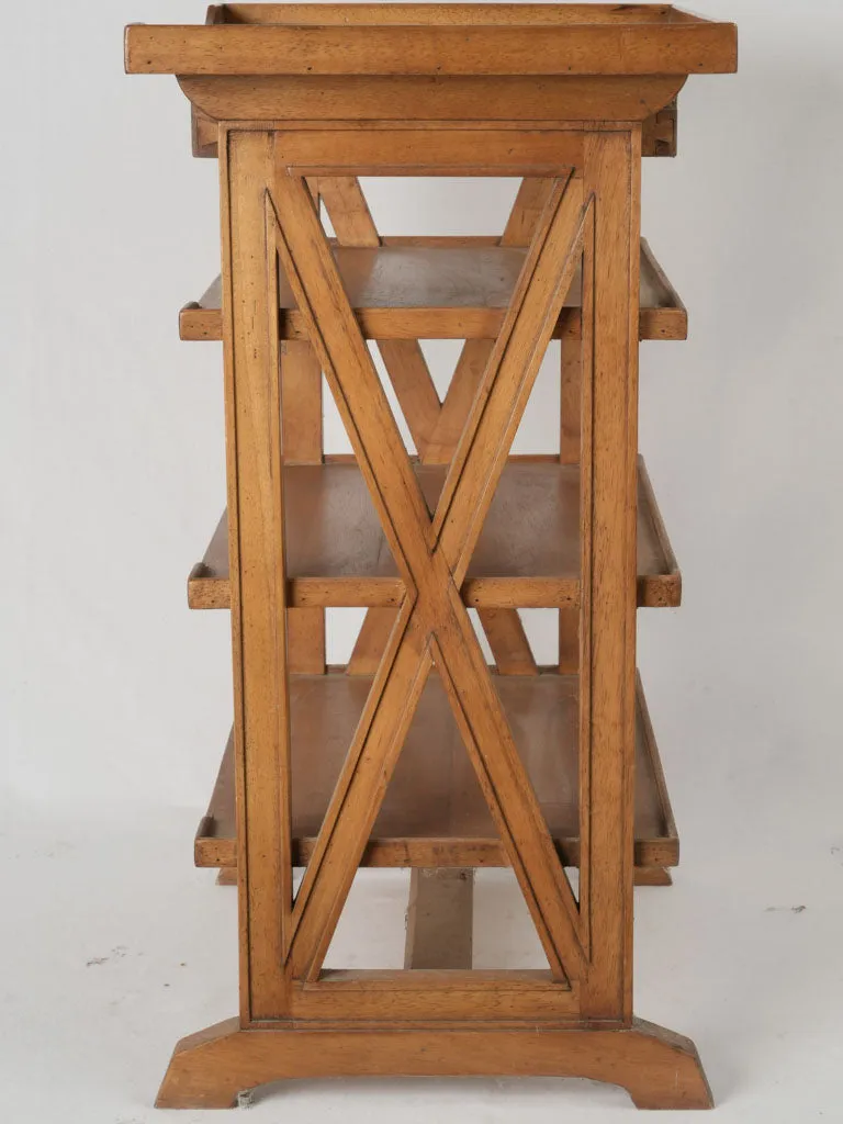 Pair of French Charles X Style Lemon Wood Bedside Tables, c.1940 28¾"