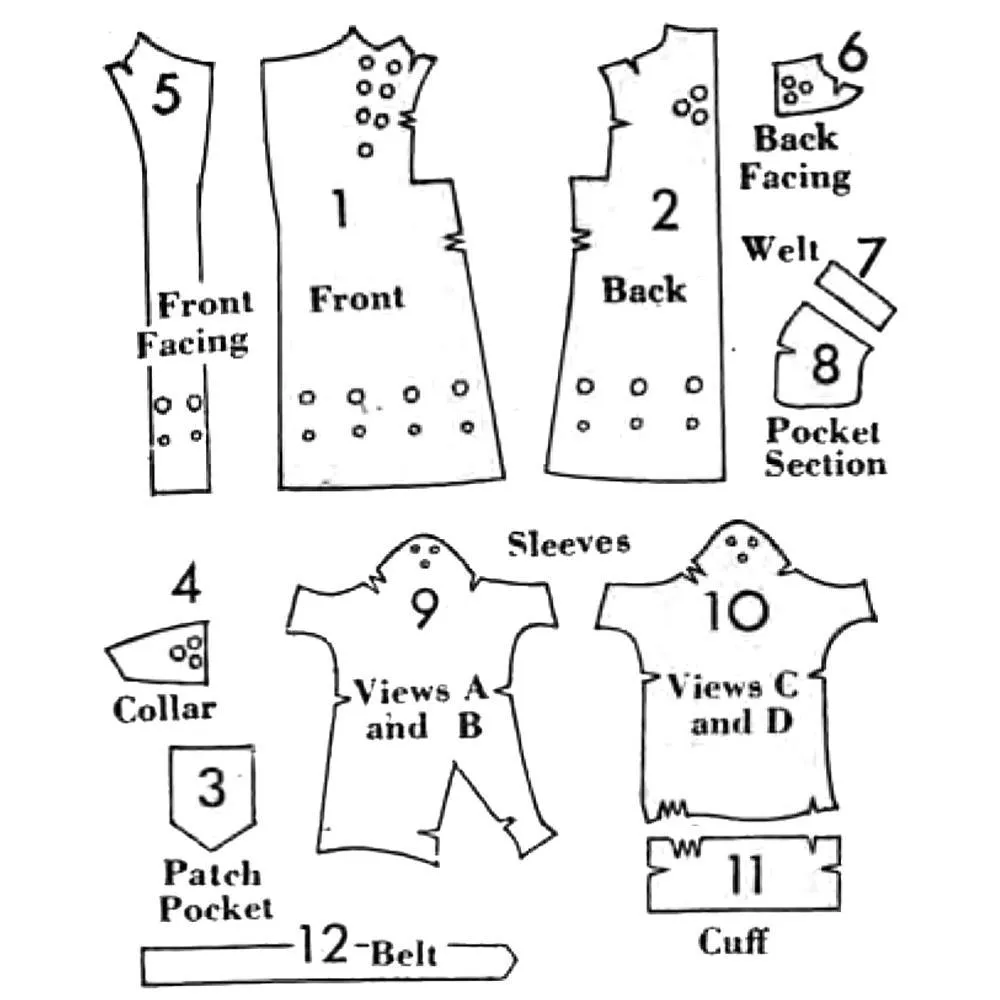 PDF - 1930s Pattern, Women's Swagger Trench Coat, Various Lengths -  Bust 36” (91cm) - Instantly Print at Home