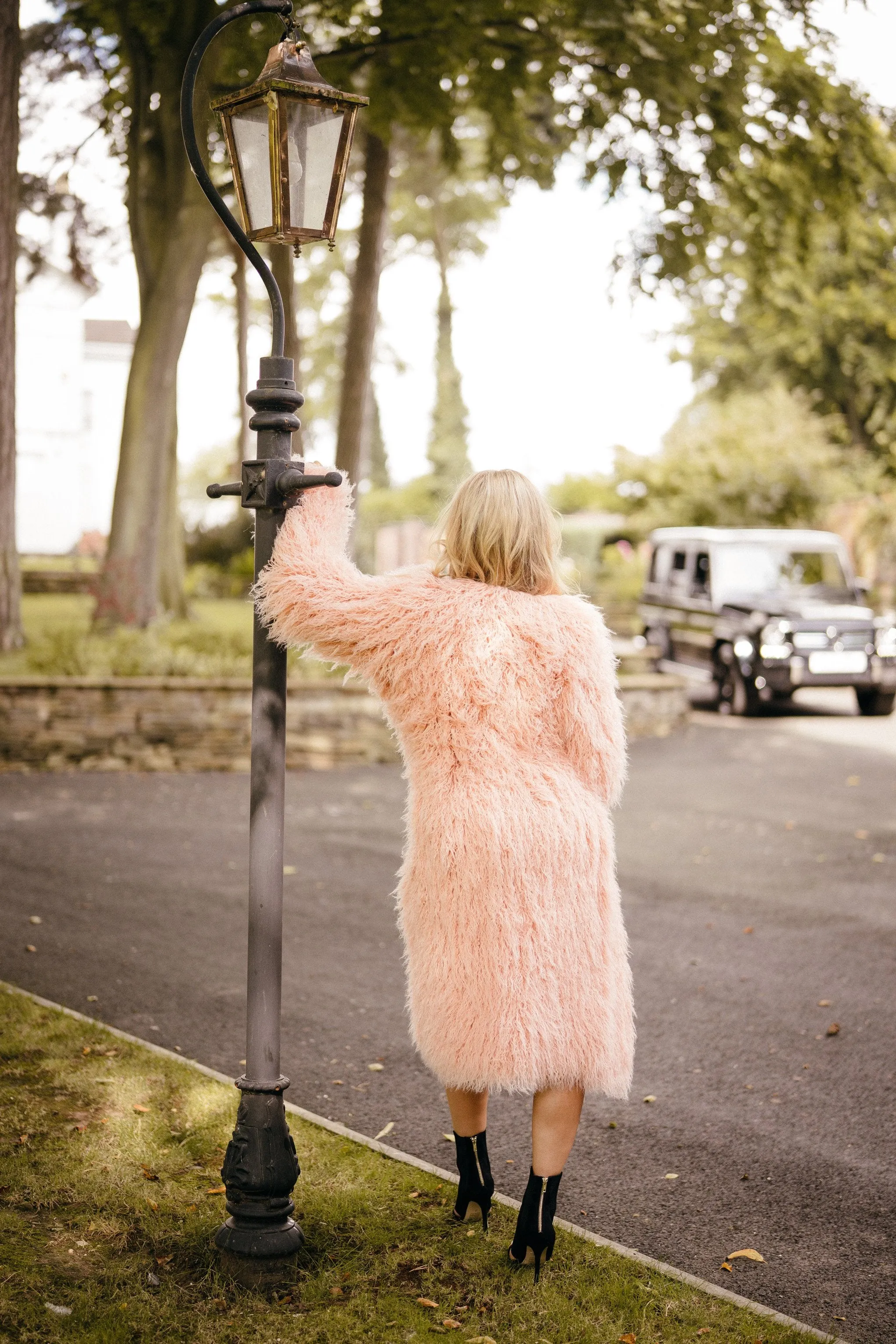 Pink Shaggy Fur Jacket