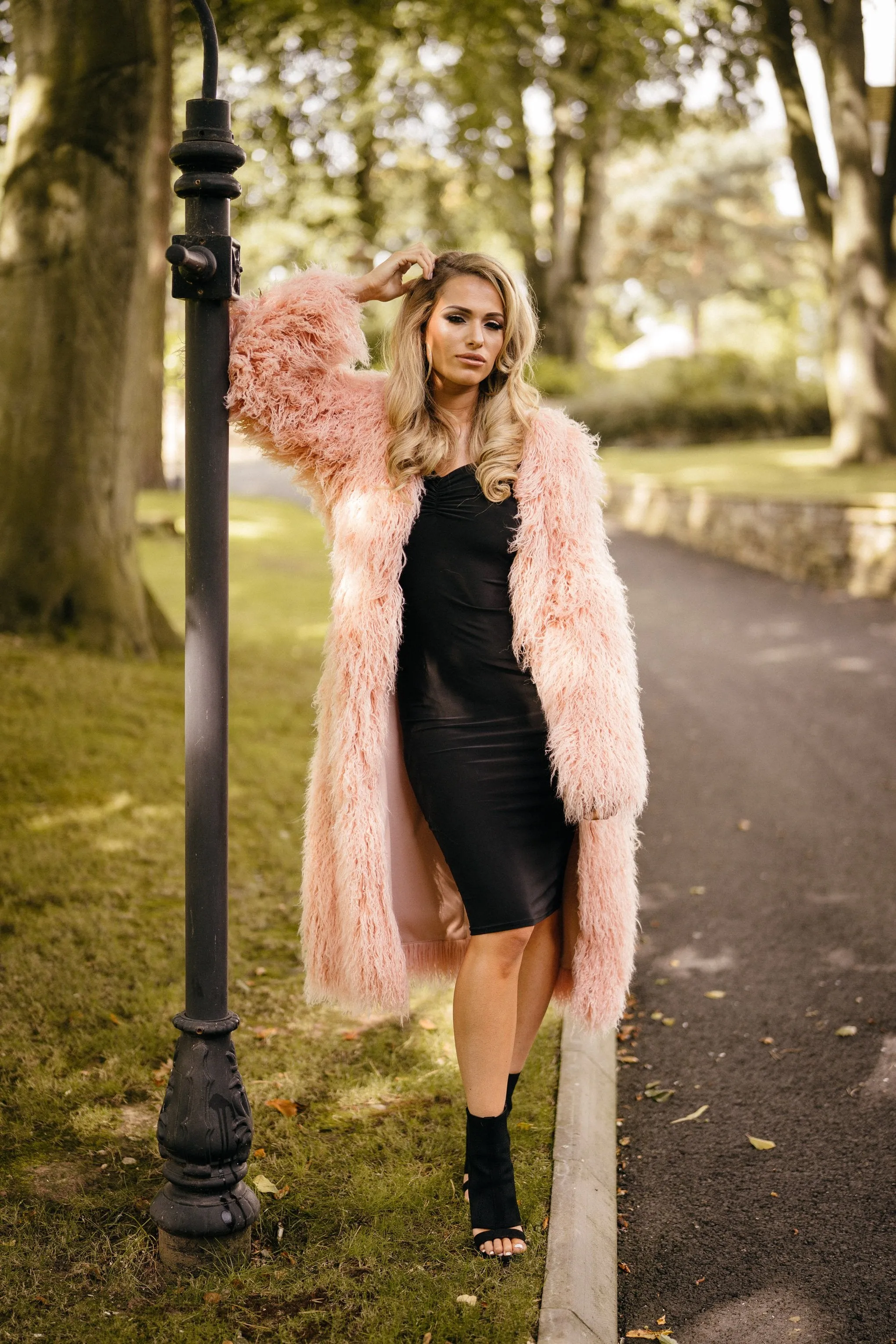 Pink Shaggy Fur Jacket