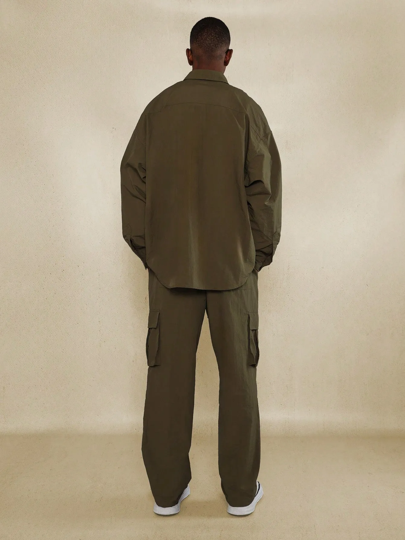 Regular Fit Long Sleeve Shirt And Cargo Pant 2 Piece Set