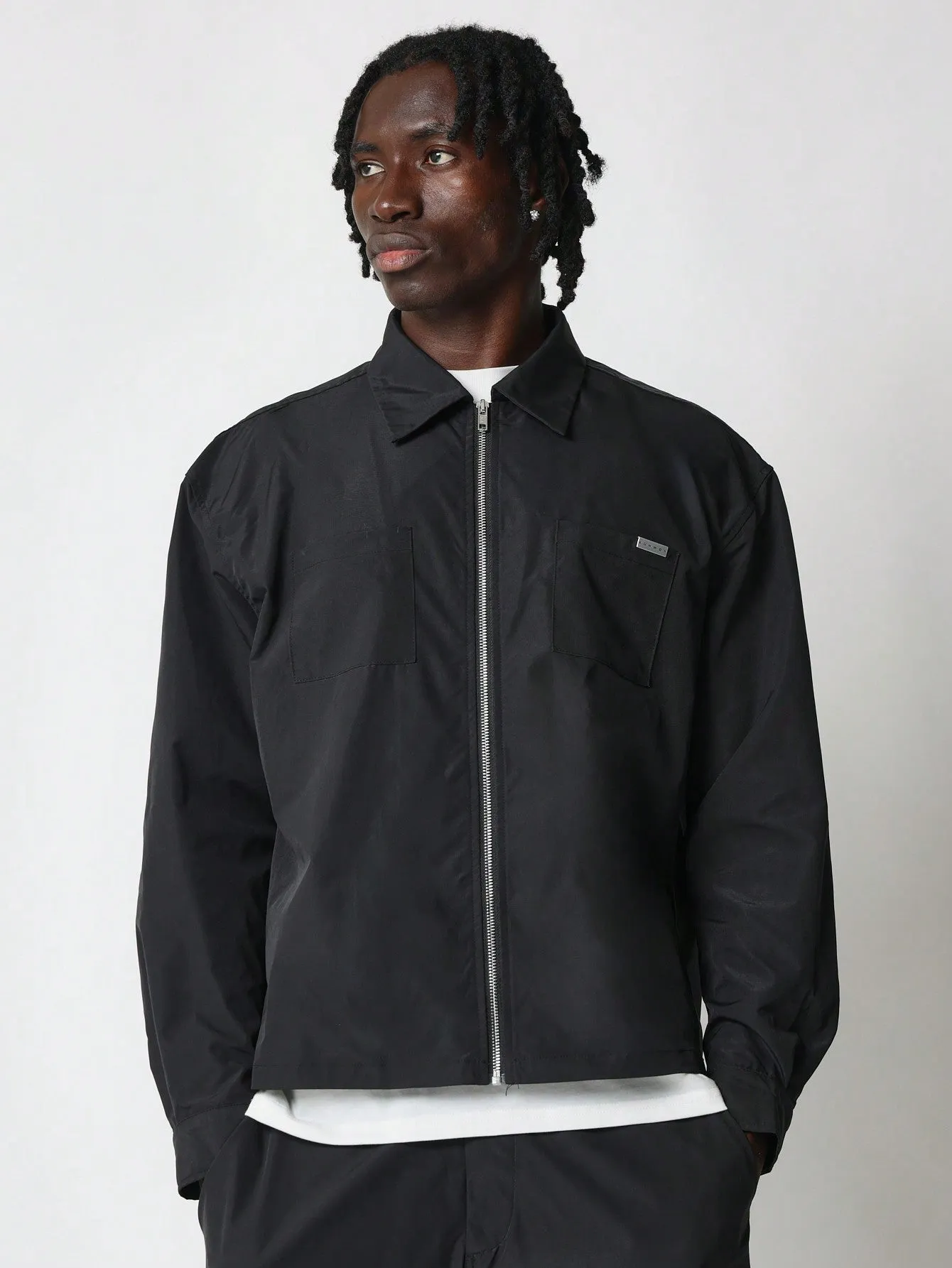 Regular Fit Long Sleeve Zip-Up Shirt And Skater Fit Cargo Pant 2 Piece Set