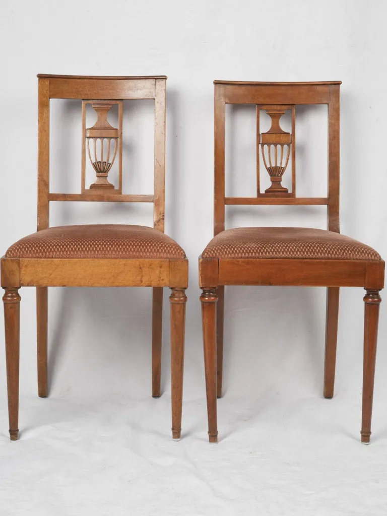Set of 6 Upholstered French Dining Chairs from 1950s