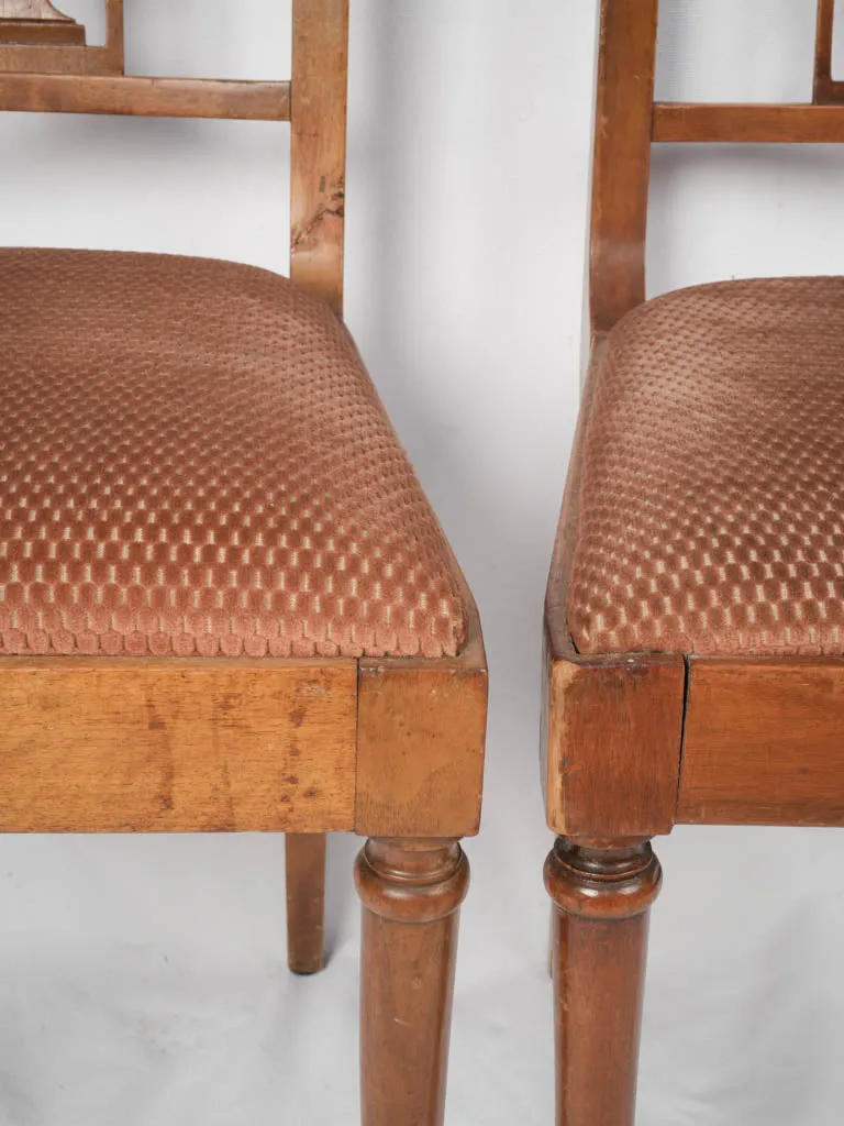 Set of 6 Upholstered French Dining Chairs from 1950s