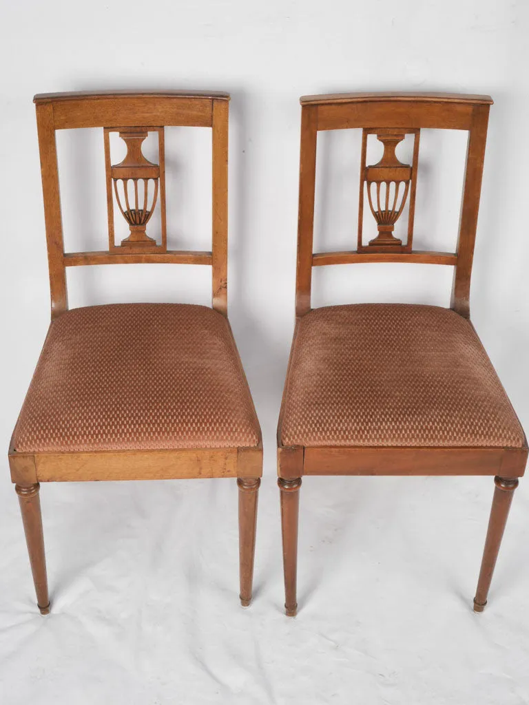 Set of 6 Upholstered French Dining Chairs from 1950s