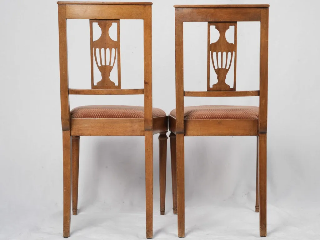 Set of 6 Upholstered French Dining Chairs from 1950s