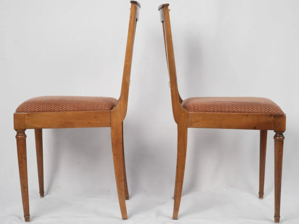 Set of 6 Upholstered French Dining Chairs from 1950s