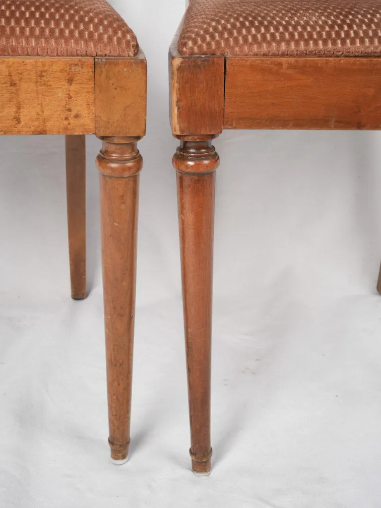 Set of 6 Upholstered French Dining Chairs from 1950s