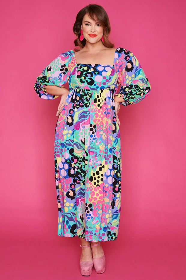 Sheryl Electric Leopard Dress