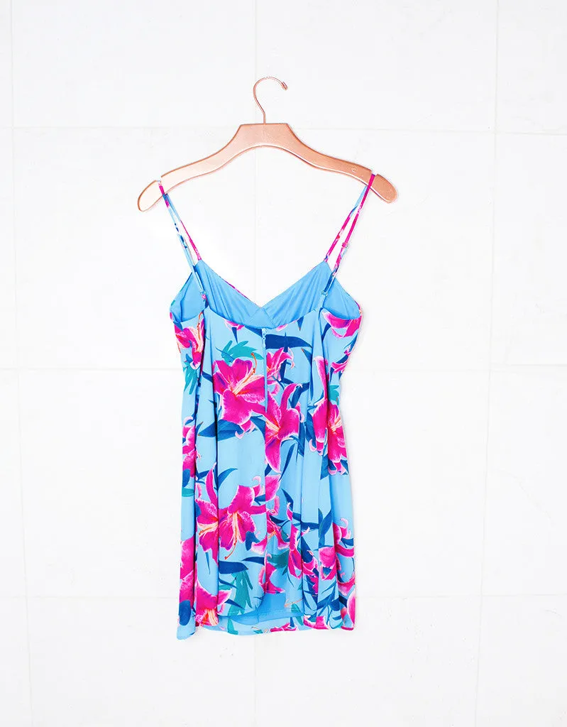 Show Me Your Mumu Winona Strappy Dress in Sea Lilies