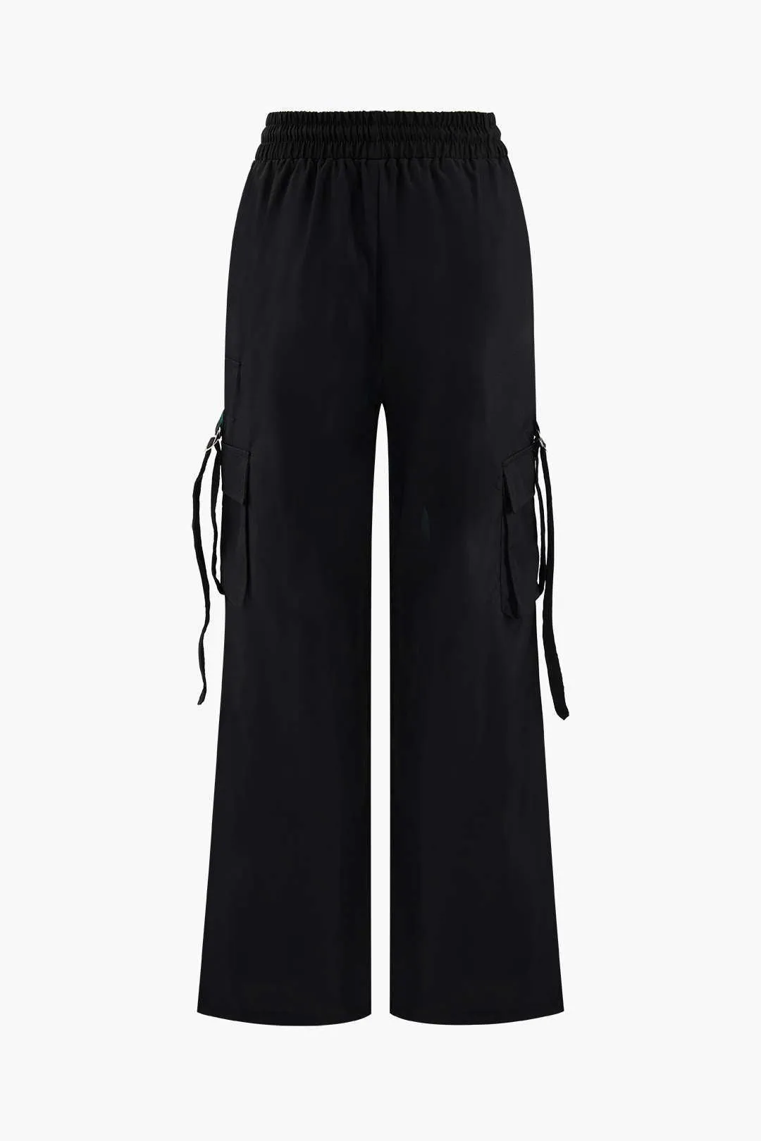 Side Pocket Drawstring Cargo Pants
