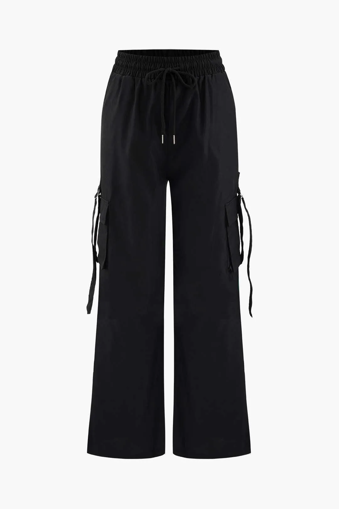 Side Pocket Drawstring Cargo Pants